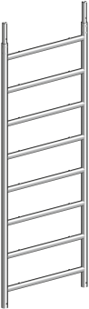 Standleiter Layher 0.75x2.00m/8 Alu 