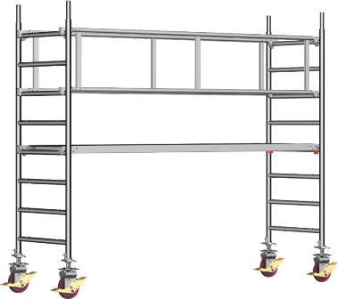 Fahrgerüst Set Standard 0,75x2,85m/AH=3,20m/SH=1,20m 122kg 