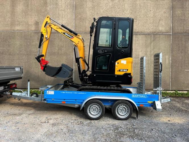 Baumaschinen-Transportanhänger 2700kg 