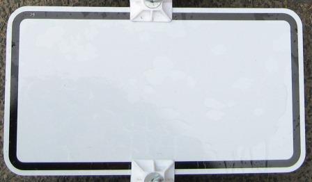 Blankoschild 231x420mm weiß 