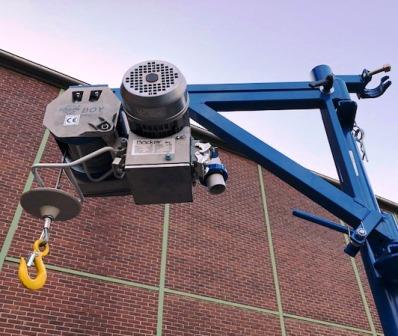 Bauwinde Boecker Boy Seilwinde Materialtransport mieten Duesseldorf