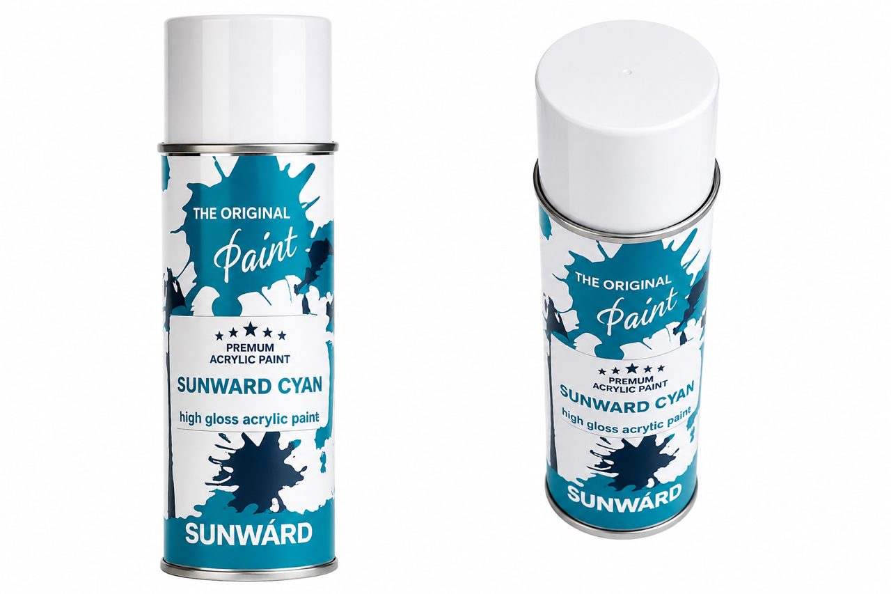 Original Sunward Lack Spray CYAN 400ml 5GPT00001 für Sunward Minibagger und Baumaschinen